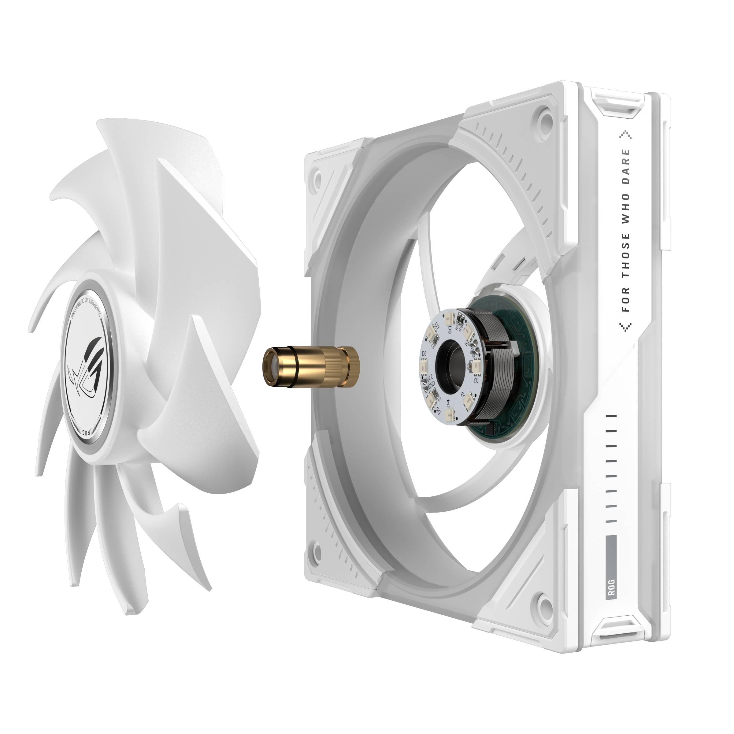 ASUS ROG Eurux GR120 ARGB Fan White Triple Pack Computer behuizing Ventilator 12 cm Wit 3 stuk(s)