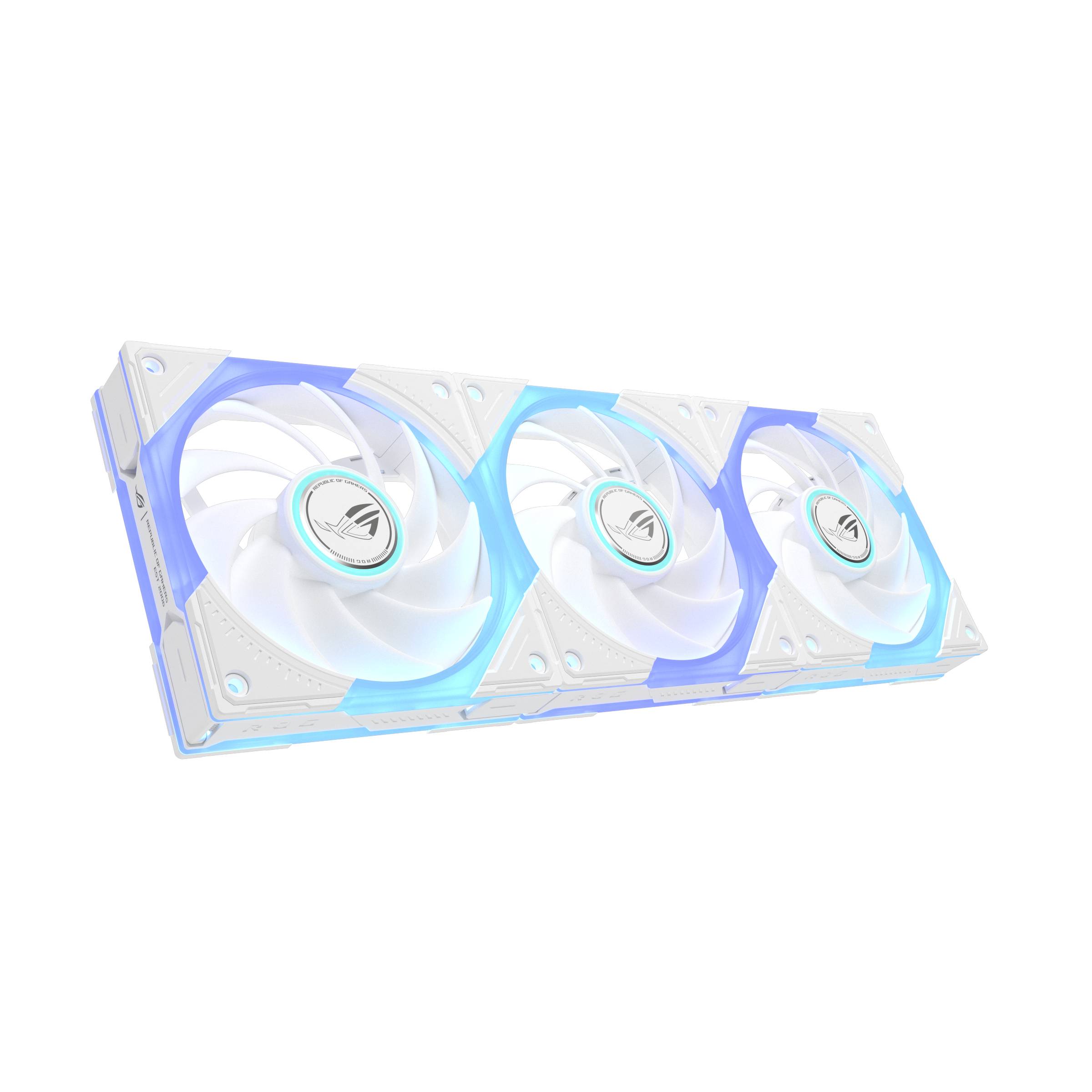 ASUS ROG Eurux GR120 ARGB Fan White Triple Pack Computer behuizing Ventilator 12 cm Wit 3 stuk(s)
