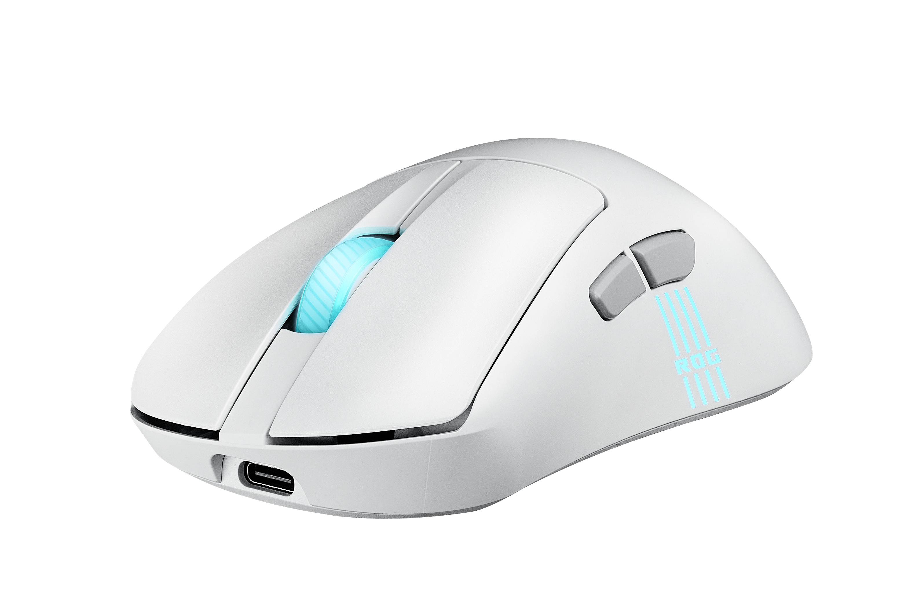 ASUS ROG Keris II Origin WHT muis Gamen Rechtshandig RF Wireless + Bluetooth + USB Type-A Optisch 42000 DPI