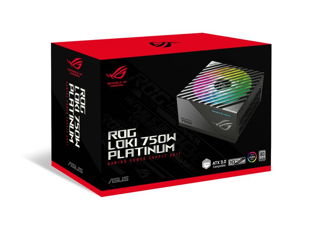 ASUS ROG Loki SFX-L 750W Platinum power supply unit 20+4 pin ATX Zwart, Zilver