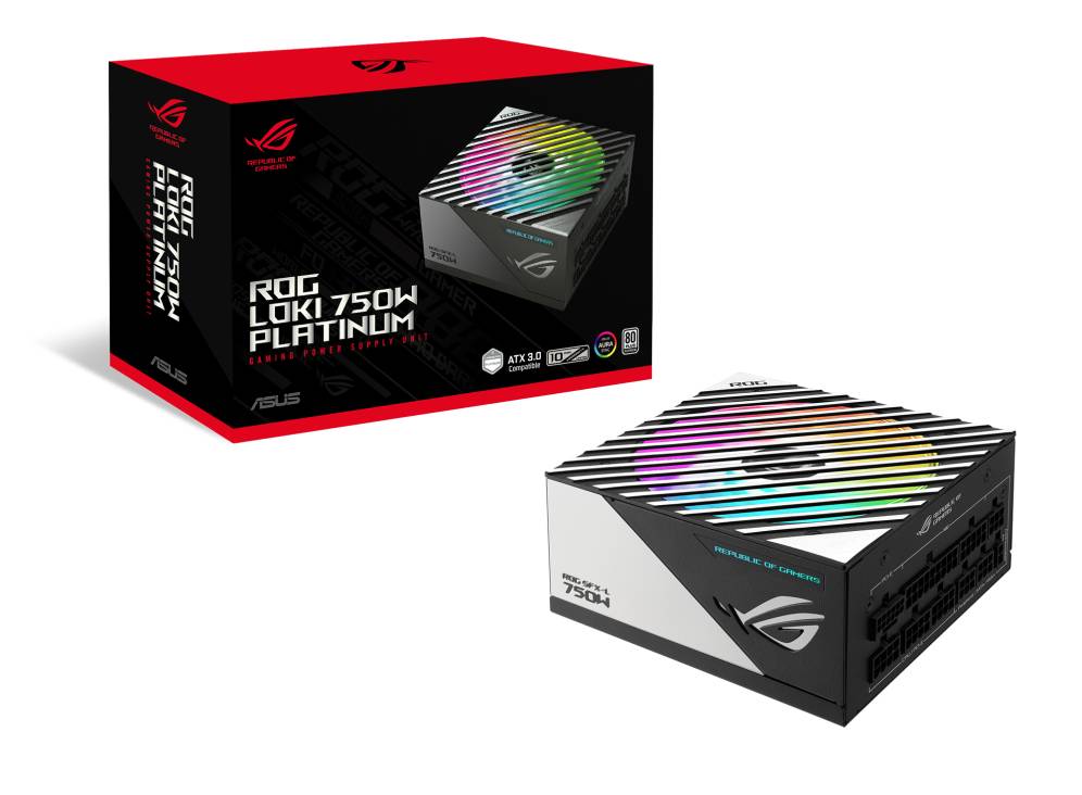 ASUS ROG Loki SFX-L 750W Platinum power supply unit 20+4 pin ATX Zwart, Zilver
