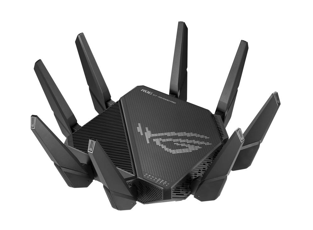 ASUS ROG Rapture GT-AX11000 Pro draadloze router Gigabit Ethernet Tri-band (2.4 GHz / 5 GHz / 5 GHz) Zwart