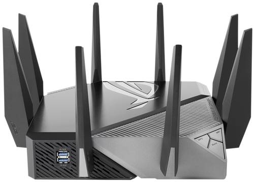 ASUS GT-AXE11000 draadloze router Gigabit Ethernet Tri-band (2,4 GHz / 5 GHz / 6 GHz) Zwart