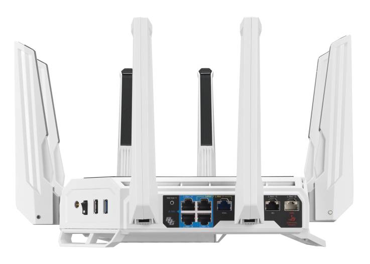 ASUS ROG Rapture GT-BE19000AI draadloze router 10 Gigabit Ethernet Tri-band (2,4 GHz / 5 GHz / 6 GHz) Wit