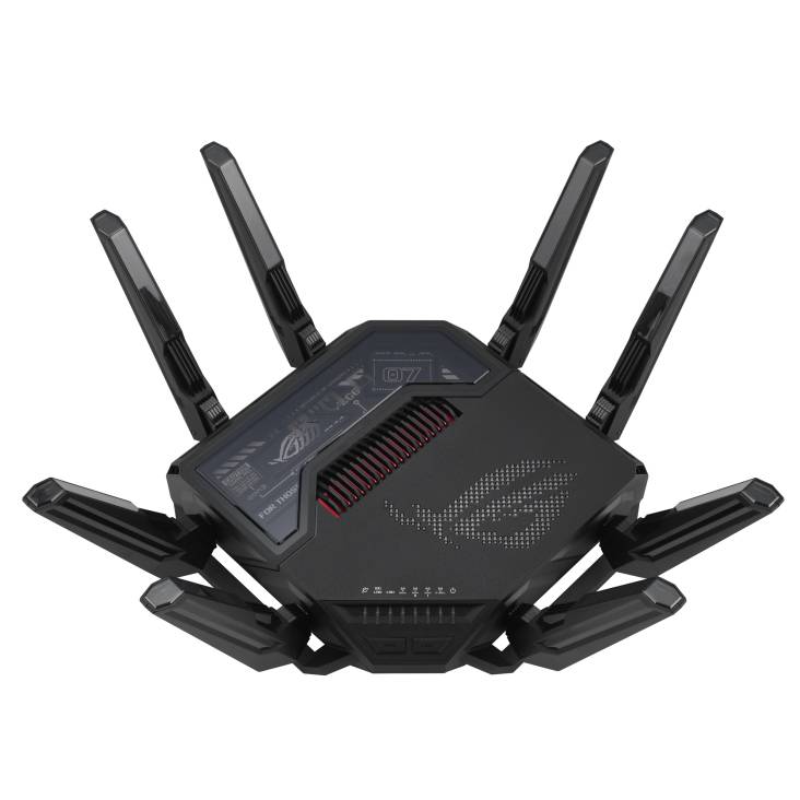 ASUS ROG Rapture GT-BE98 draadloze router 10 Gigabit Ethernet Quad-band (2.4 GHz / 5 GHz-1 / 5 GHz-2 / 6 GHz) Zwart
