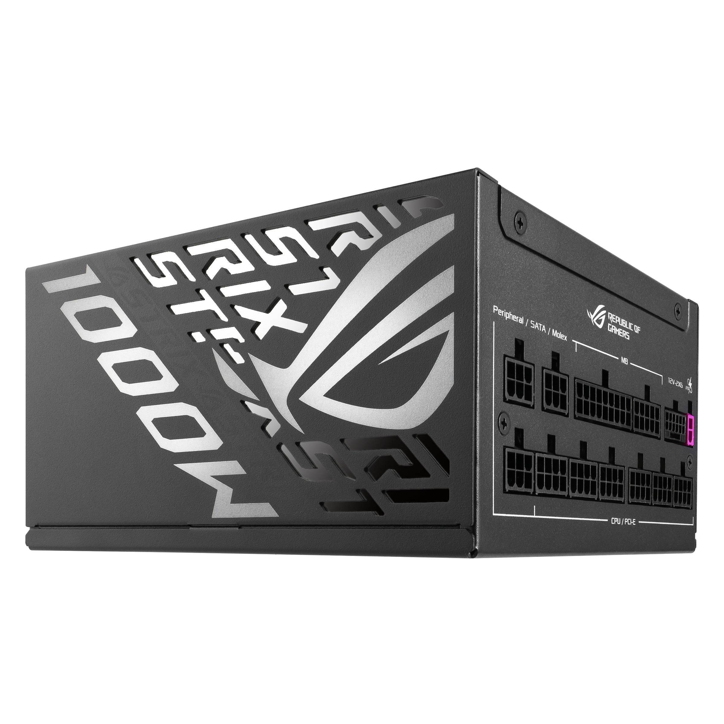 ASUS ROG STRIX-1000P-GAMING power supply unit 1000 W 20+4 pin ATX ATX Zwart, Zilver