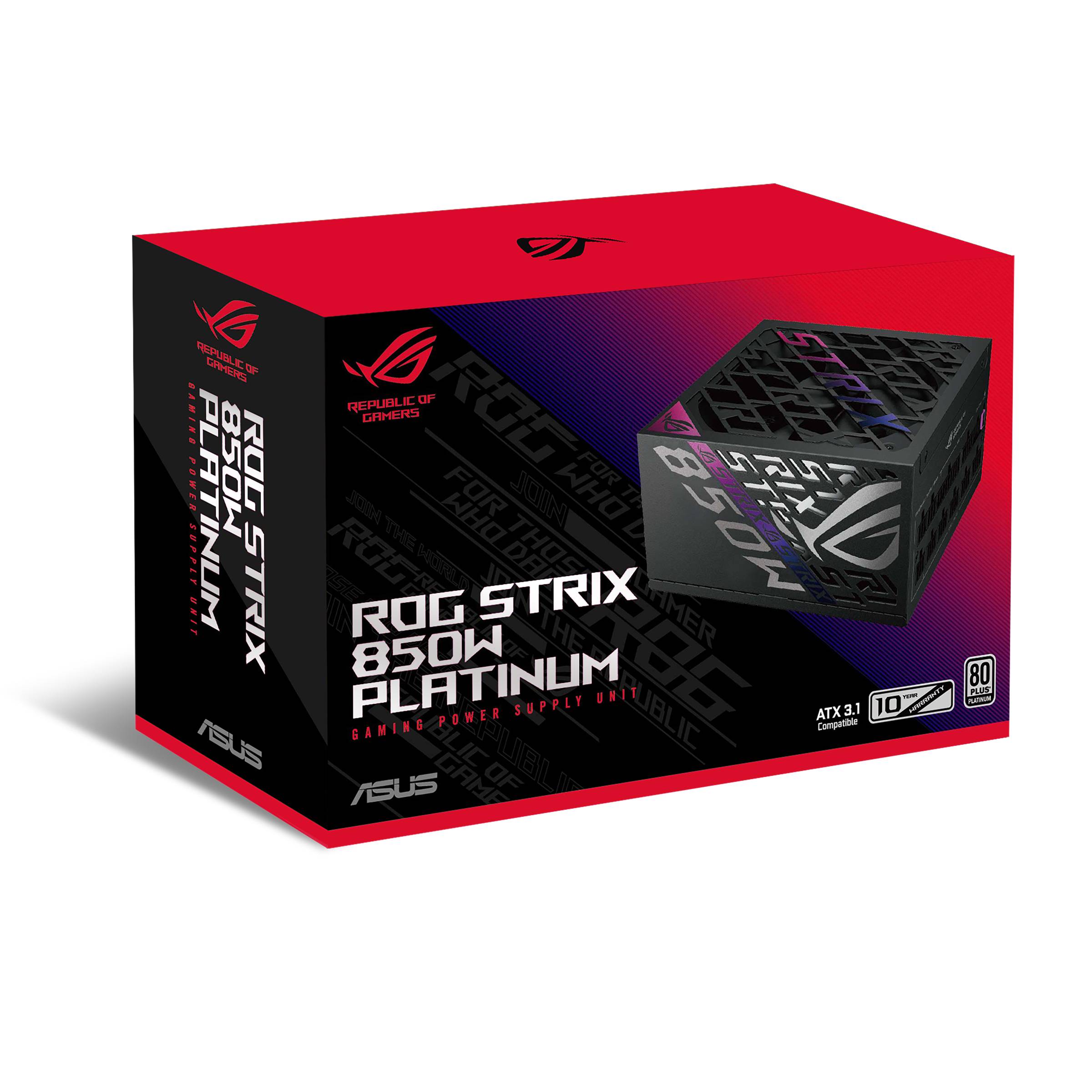 ASUS ROG -STRIX-850P-GAMING power supply unit 850 W 20+4 pin ATX ATX Zwart