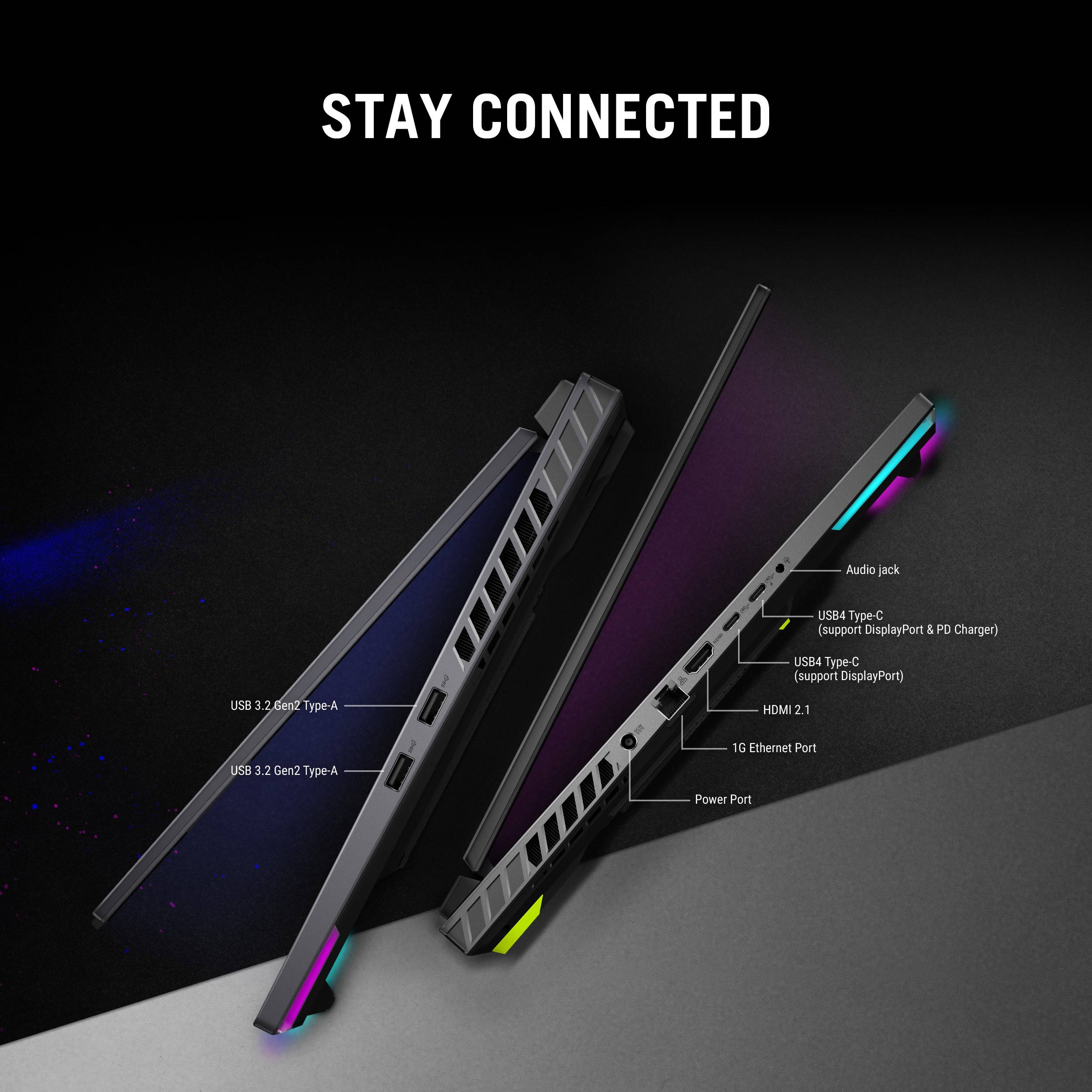 ASUS ROG Strix G16 G614FR-S5013W Copilot+ PC AMD Ryzen™ 9 Laptop 40,6 cm (16") WQXGA 32 GB DDR5-SDRAM 2 TB SSD NVIDIA GeForce RTX 5070 Ti Wi-Fi 6E (802.11ax) Windows 11 Home Nederlands Zwart, Groen, Grijs