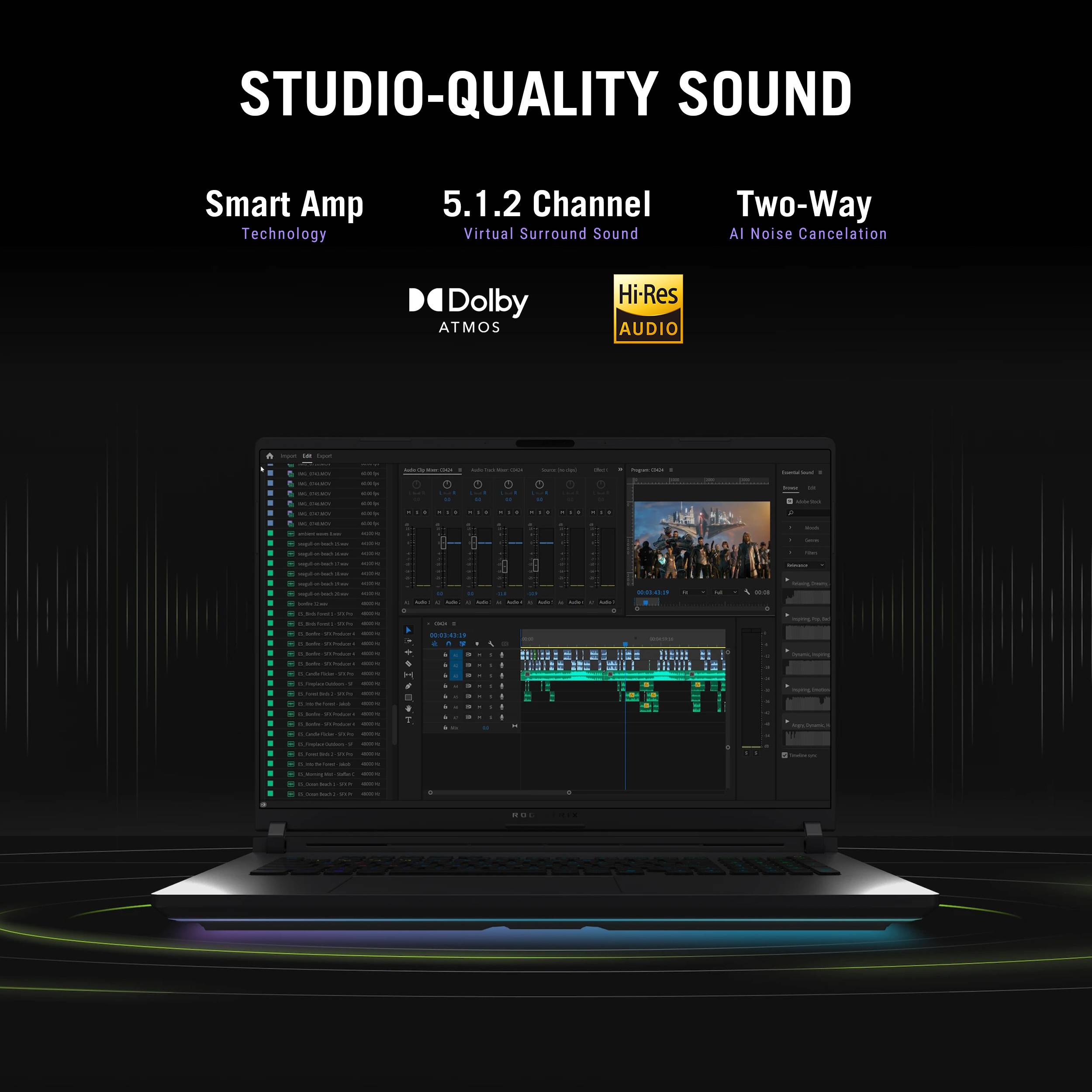 ASUS ROG Strix G16 G615LW-S5058W Copilot+ PC Intel Core Ultra 9 275HX Laptop 40,6 cm (16") WQXGA 32 GB DDR5-SDRAM 1 TB SSD NVIDIA GeForce RTX 5080 Wi-Fi 7 (802.11be) Windows 11 Home Nederlands Zwart, Grijs