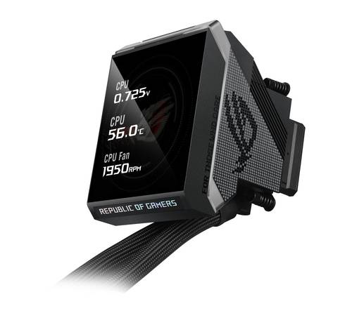 ASUS ROG Strix LC IV 360 ARGB LCD Processor Alles-in-één vloeistofkoeler 12 cm Zwart