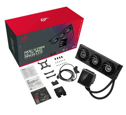 ASUS ROG Strix LC IV 360 ARGB LCD Processor Alles-in-één vloeistofkoeler 12 cm Zwart