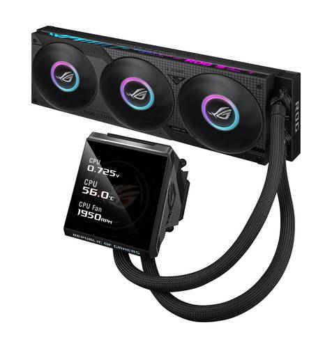 ASUS ROG Strix LC IV 360 ARGB LCD Processor Alles-in-één vloeistofkoeler 12 cm Zwart