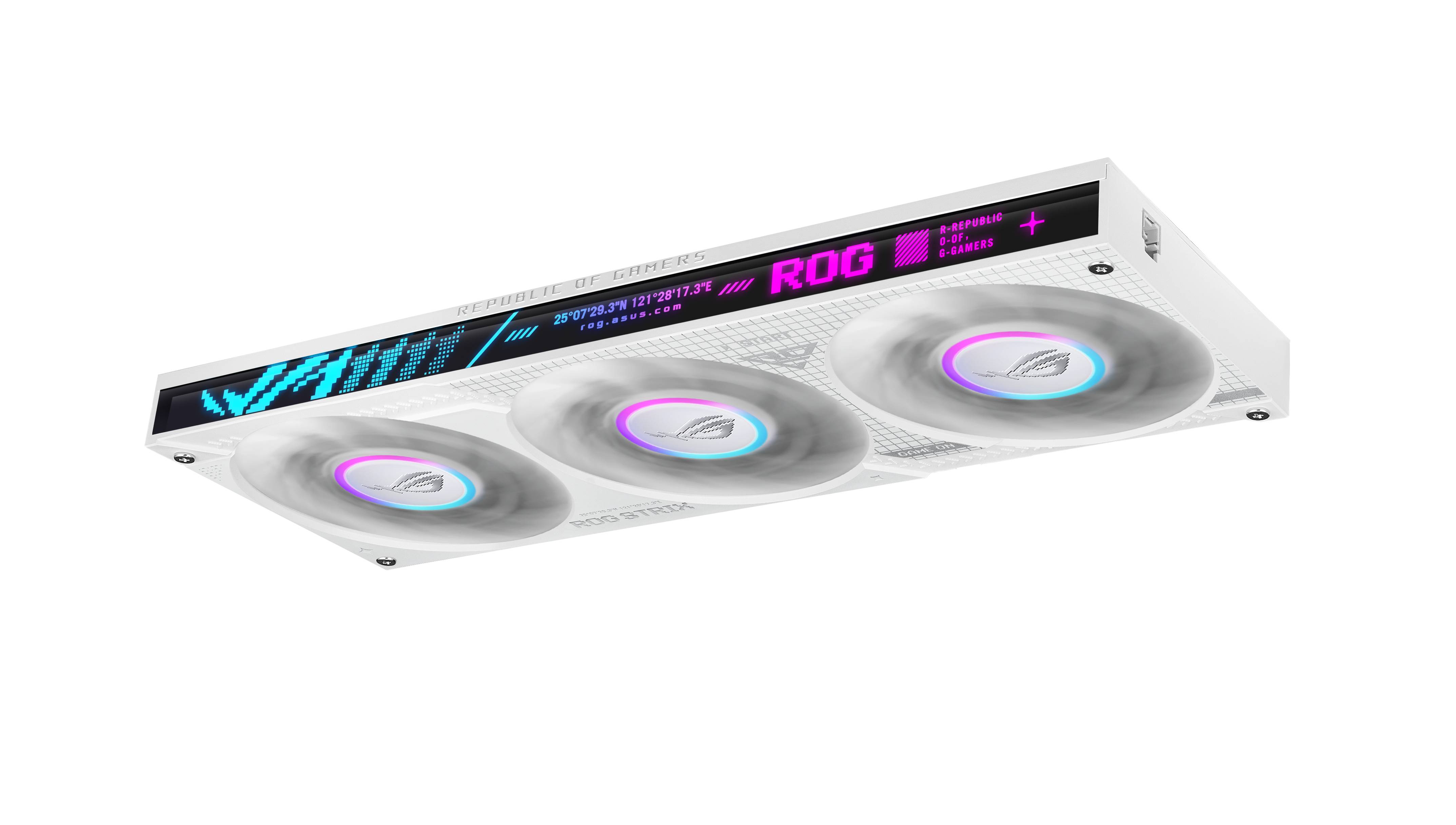 ASUS ROG Strix LC IV 360 ARGB LCD White Edition Processor Kit voor vloeistofkoeling 12 cm Wit
