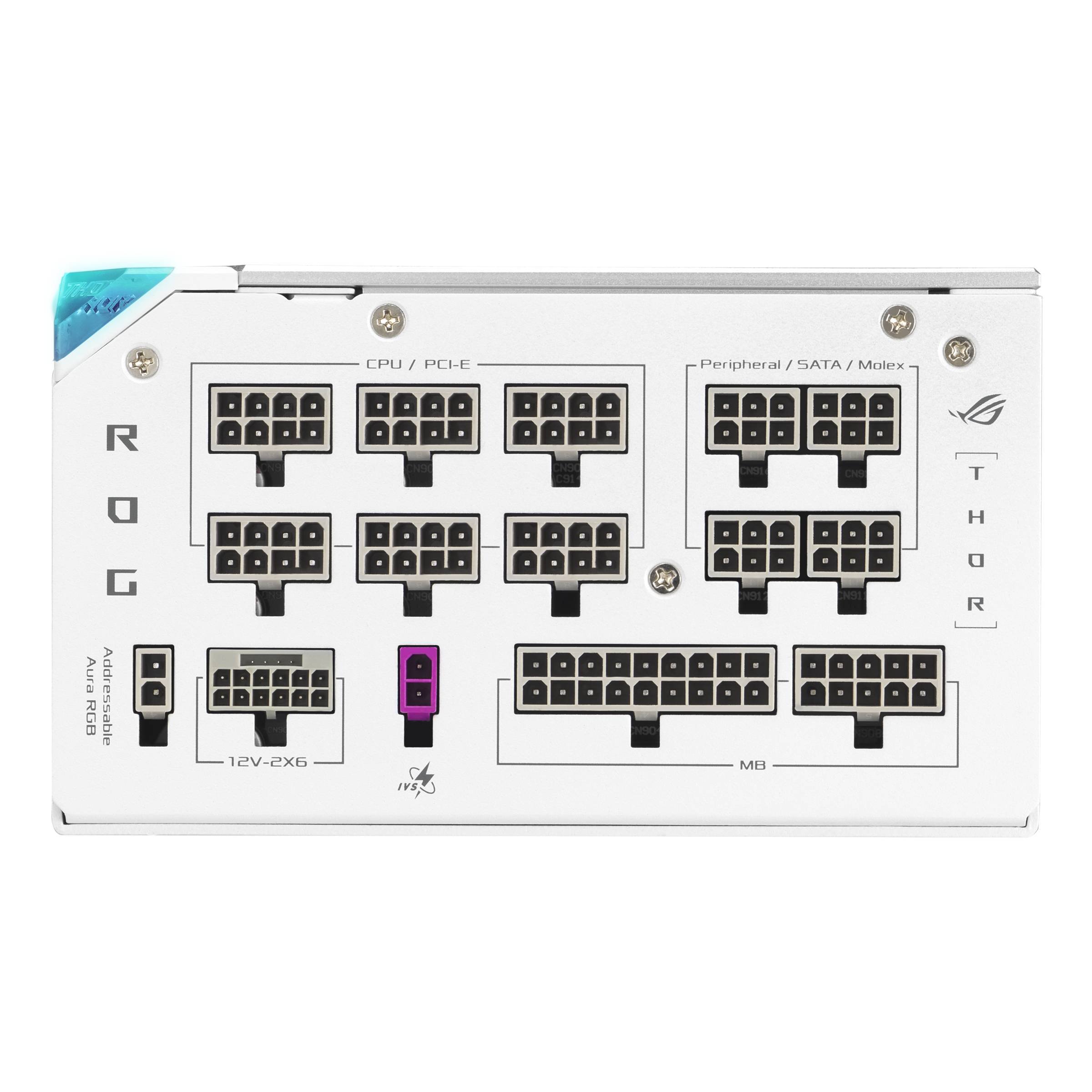 ASUS ROG -THOR-1200P3-WHITE-GAMING power supply unit 1200 W 20+4 pin ATX ATX Wit