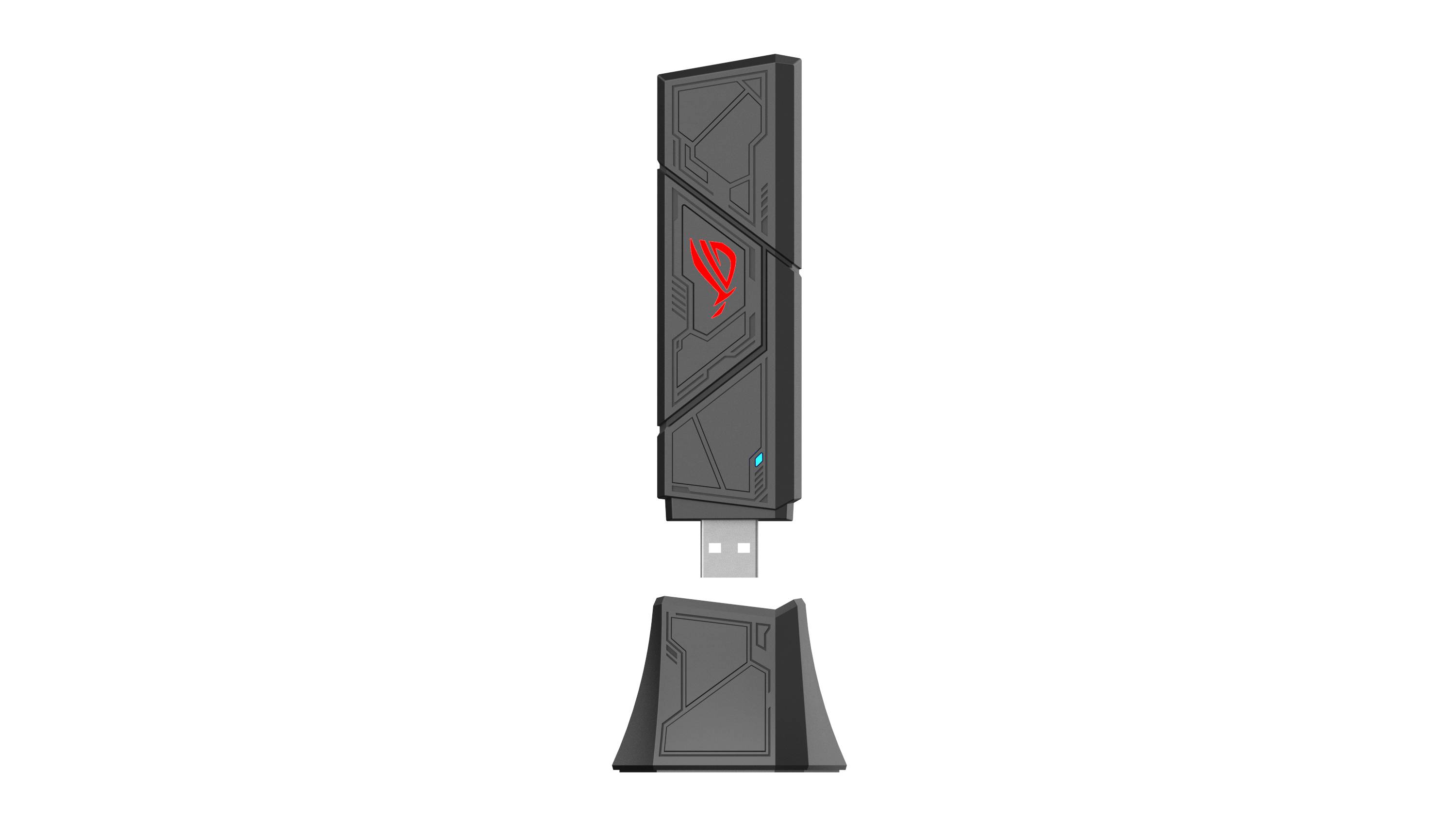 ASUS ROG USB-BE92 Wifi 7 BE6500 Tri-Band USB Adapter WLAN 6500 Mbit/s