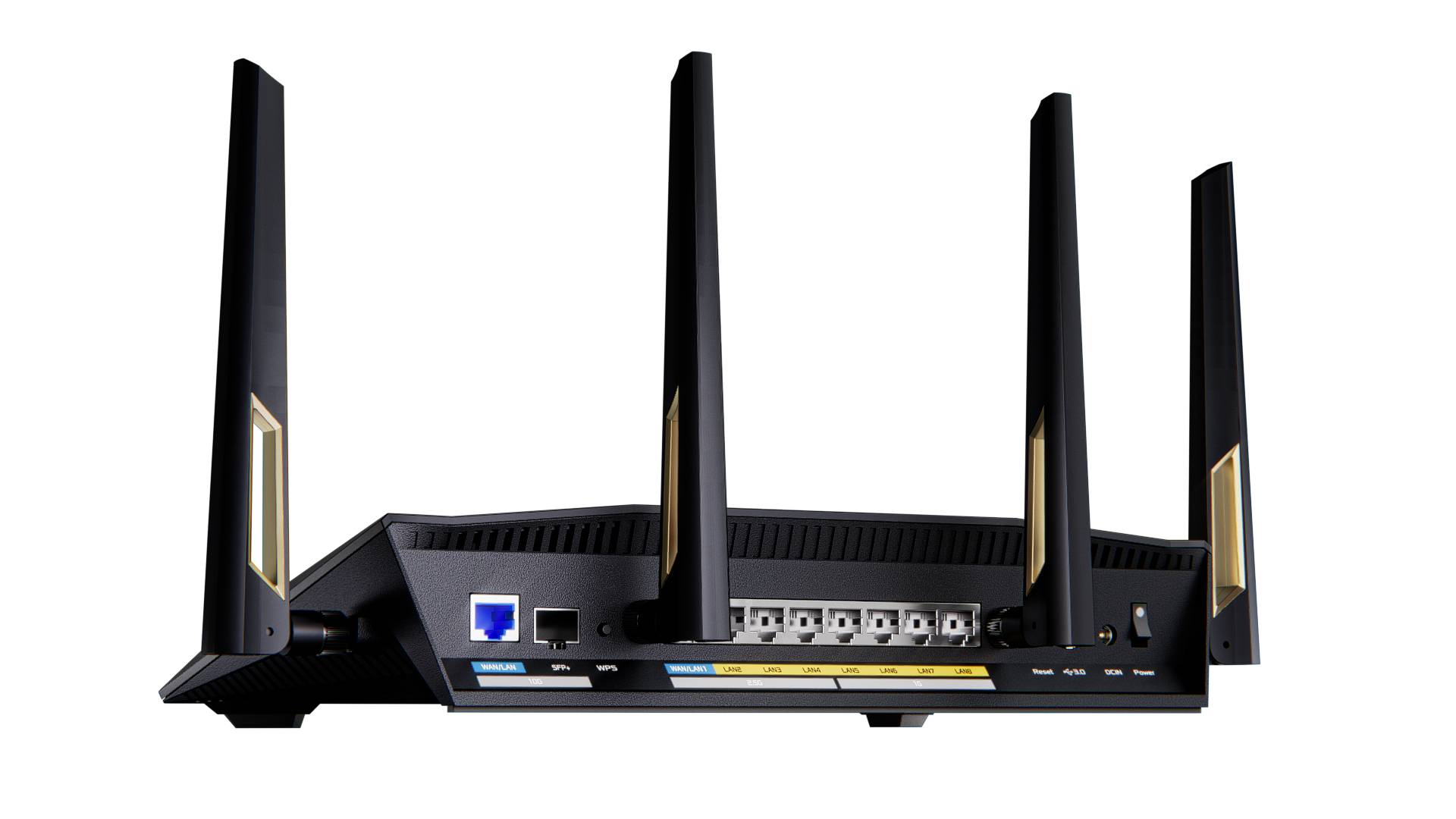 ASUS RT-BE88U draadloze router 10 Gigabit Ethernet Dual-band (2.4 GHz / 5 GHz) Zwart, Grijs