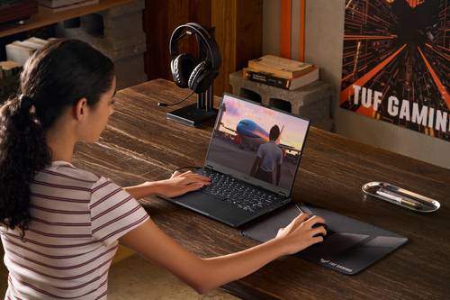 ASUS TUF Gaming A14 FA401KM-RG003W AMD Ryzen AI 7 350 Laptop 35,6 cm (14") 2.5K 16 GB LPDDR5x-SDRAM 1 TB SSD NVIDIA GeForce RTX 5060 Wi-Fi 6E (802.11ax) Windows 11 Home Nederlands Grijs