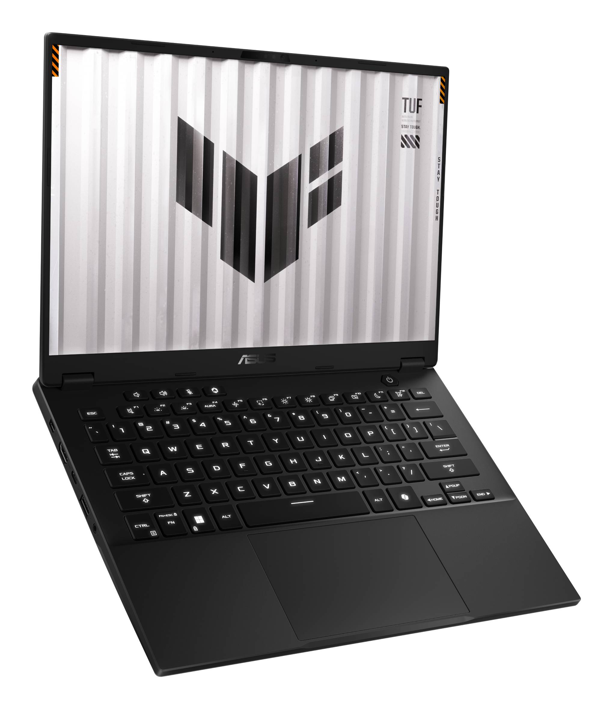 ASUS TUF Gaming A14 FA401KM-RG003W AMD Ryzen AI 7 350 Laptop 35,6 cm (14") 2.5K 16 GB LPDDR5x-SDRAM 1 TB SSD NVIDIA GeForce RTX 5060 Wi-Fi 6E (802.11ax) Windows 11 Home Nederlands Grijs