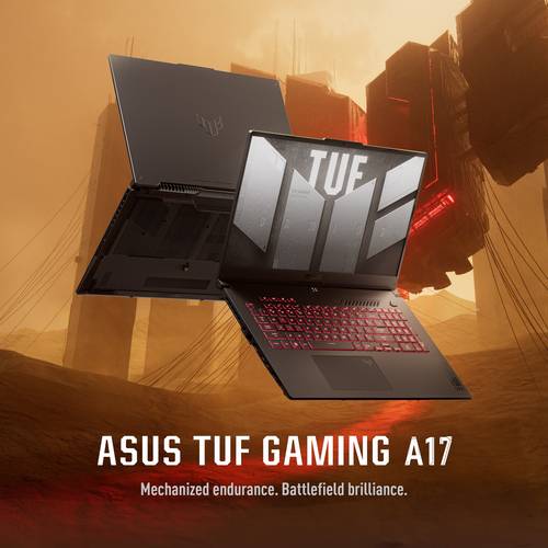 ASUS TUF Gaming A17 FA707NVR-HX013W AMD Ryzen™ 7 7435HS Laptop 43,9 cm (17.3") Full HD 16 GB DDR5-SDRAM 1 TB SSD NVIDIA GeForce RTX 4060 Wi-Fi 6 (802.11ax) Windows 11 Home Belgisch Grijs