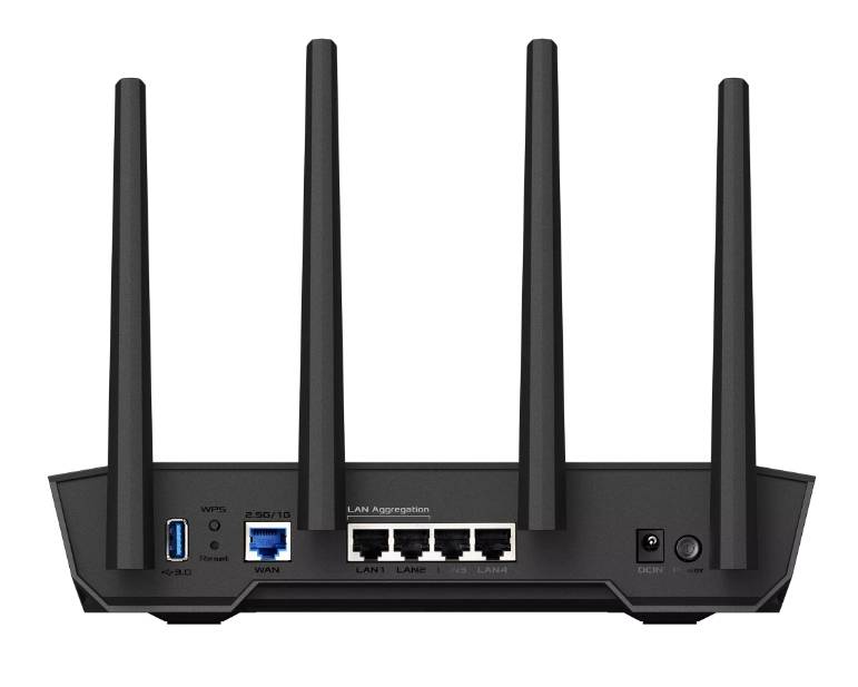 ASUS TUF-AX4200 draadloze router Gigabit Ethernet Dual-band (2.4 GHz / 5 GHz) Zwart