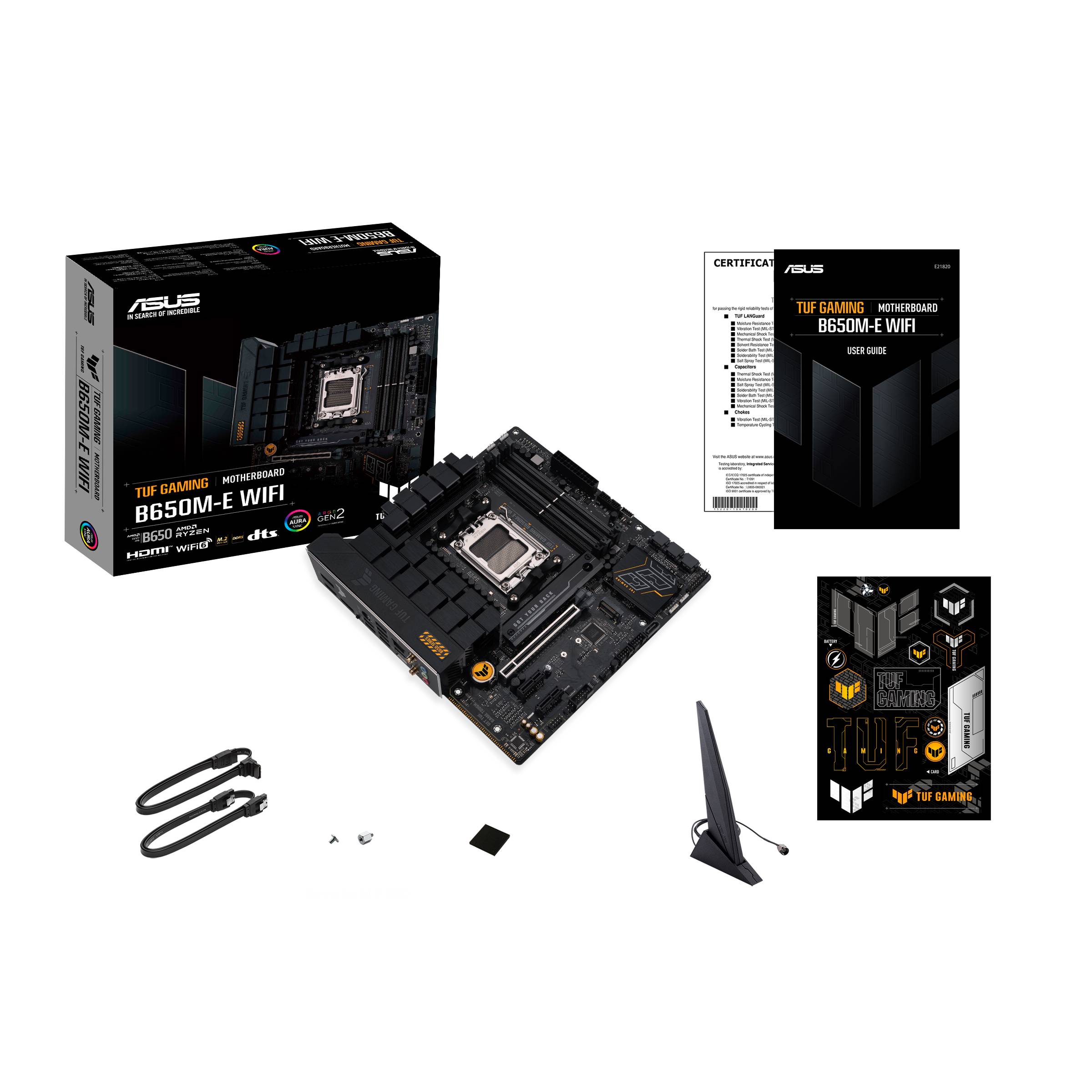 ASUS TUF GAMING B650M-E WIFI AMD B650 Socket AM5 micro ATX