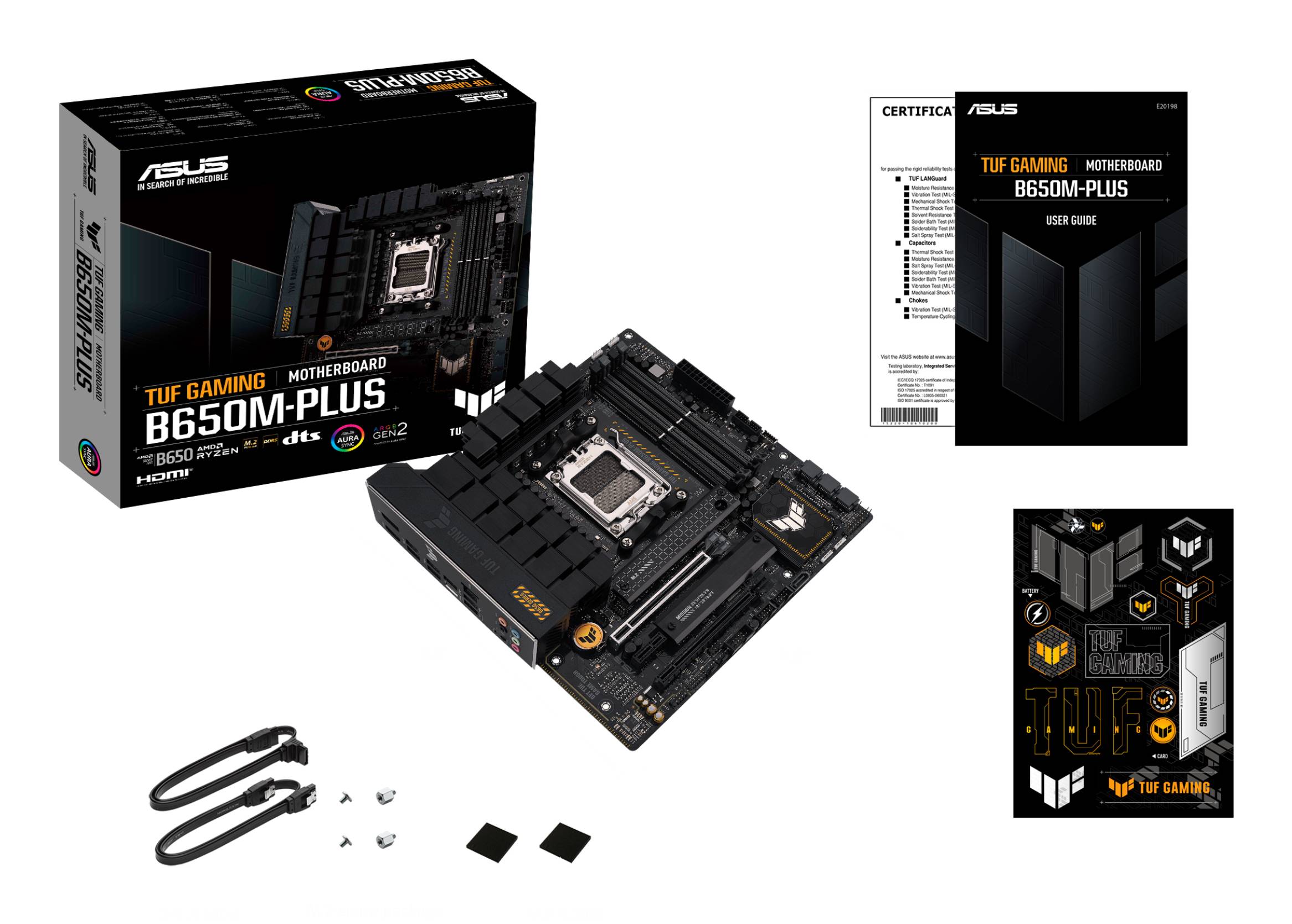 ASUS TUF GAMING B650M-PLUS AMD B650 Socket AM5 micro ATX