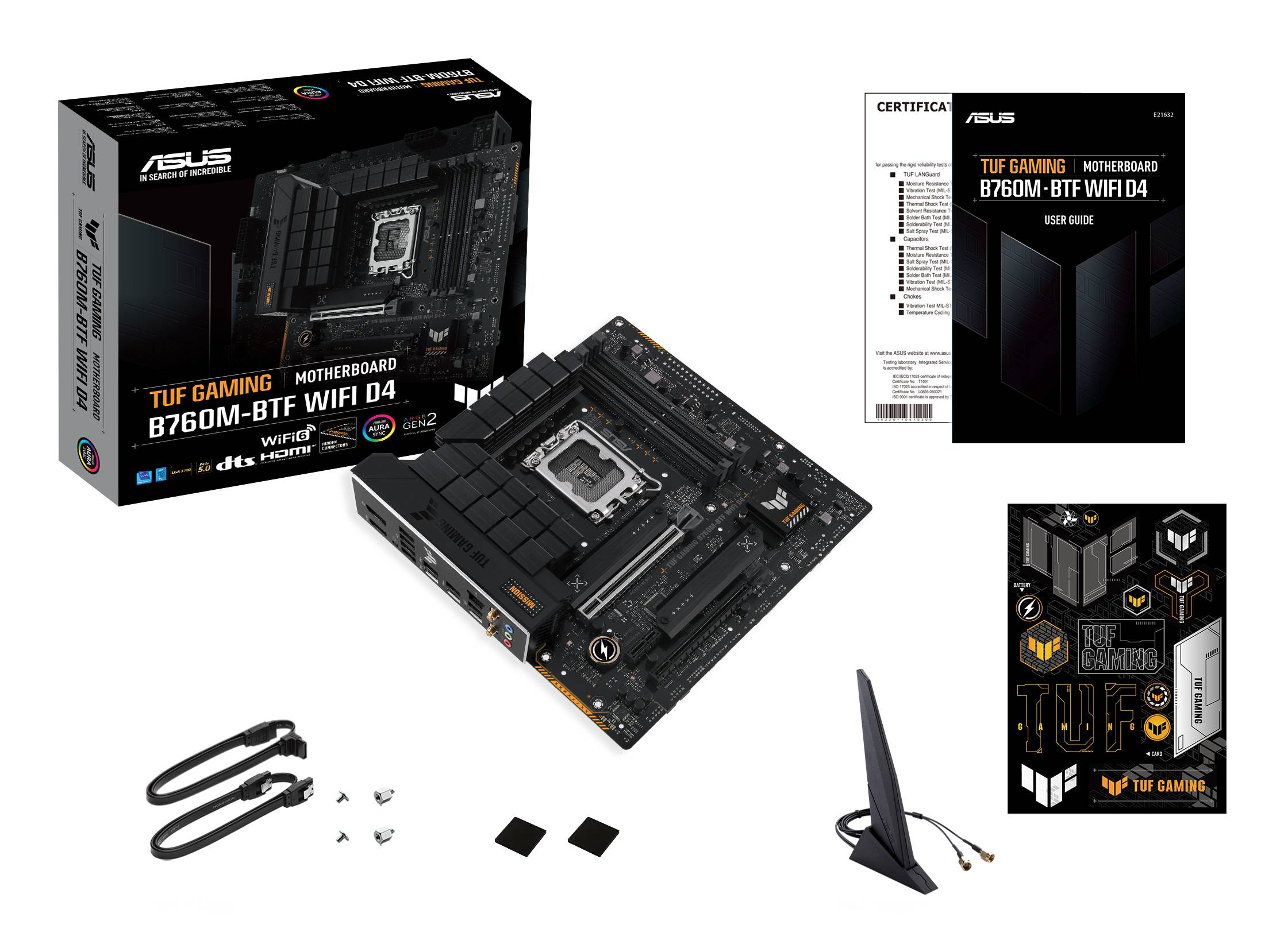 ASUS TUF GAMING B760M-BTF WIFI D4 Intel B760 LGA 1700 micro ATX