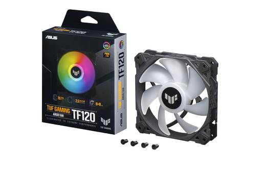 ASUS TUF Gaming TF120 ARGB Fan Computer behuizing Luchtkoeler 12 cm Zwart