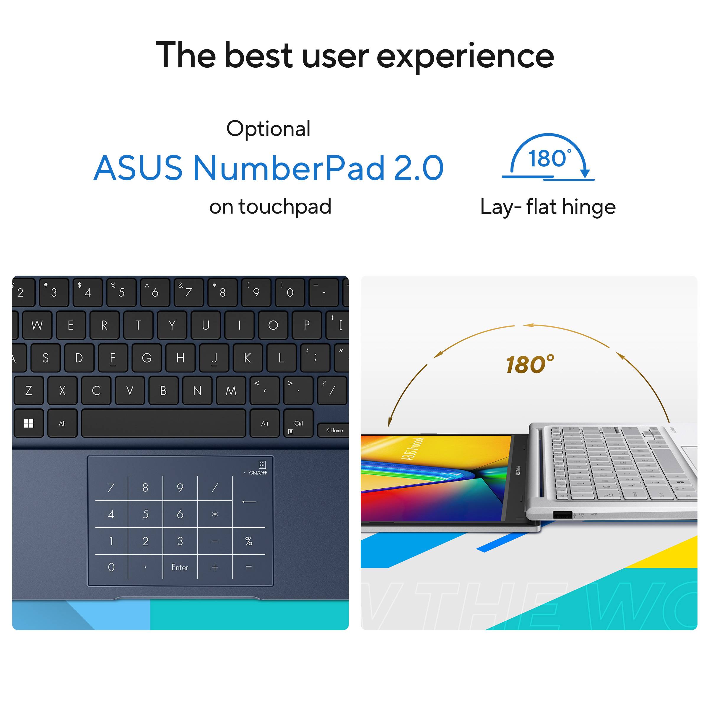 ASUS Vivobook 14 X1404VA-EB2161W Intel Core 5 120U Laptop 35,6 cm (14") Full HD 16 GB DDR5-SDRAM 512 GB SSD Wi-Fi 6 (802.11ax) Windows 11 Home Nederlands Blauw