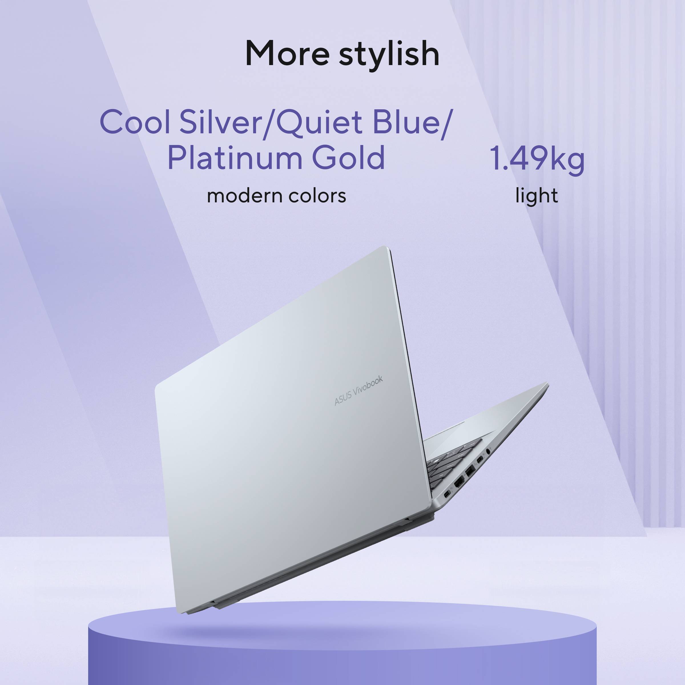ASUS Vivobook 14 X1407QA-LY089W Copilot+ PC Snapdragon X1-26-100 Laptop 35,6 cm (14") WUXGA 16 GB LPDDR5x-SDRAM 512 GB SSD Wi-Fi 6E (802.11ax) Windows 11 Home Nederlands Zilver