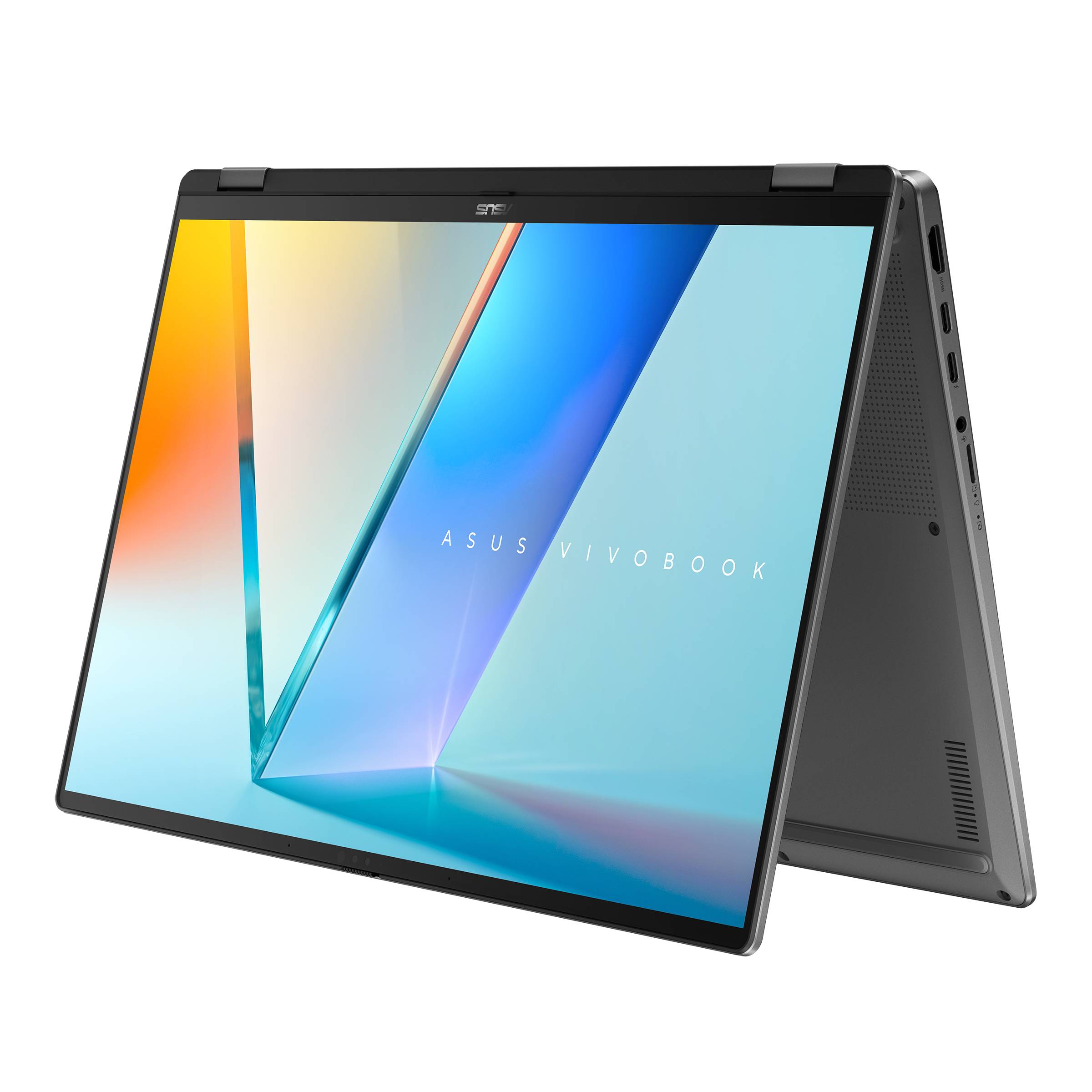 ASUS Vivobook 16 Flip TP3607SA-RJ022W Copilot+ PC Intel Core Ultra 7 258V Hybride (2-in-1) 40,6 cm (16") Touchscreen 3K 32 GB LPDDR5x-SDRAM 1 TB SSD Wi-Fi 7 (802.11be) Windows 11 Home Nederlands Zwart, Grijs