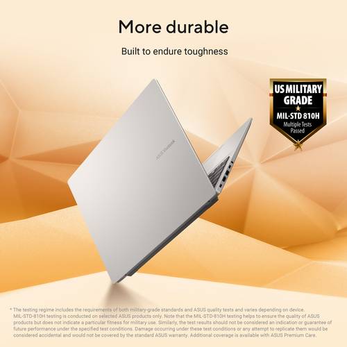 ASUS Vivobook 16 M1607KA-MB5NDW Copilot+ PC AMD Ryzen AI 5 330 Laptop 40,6 cm (16") WUXGA 16 GB DDR5-SDRAM 512 GB SSD Wi-Fi 6 (802.11ax) Windows 11 Home Nederlands Blauw, Zilver