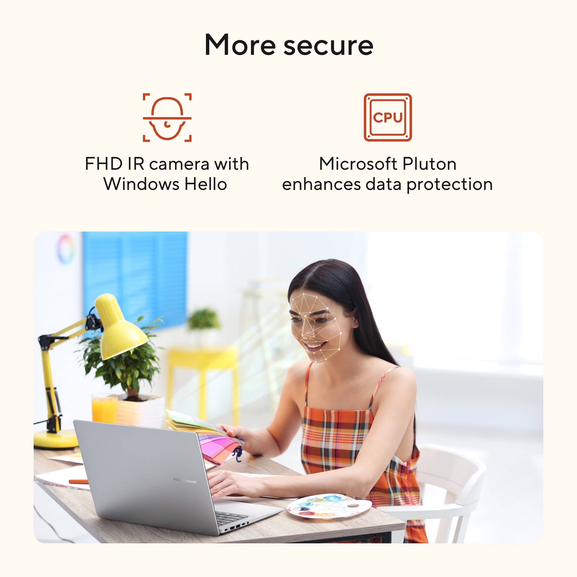 ASUS Vivobook 18 M1807GA-S8NADW Copilot+ PC AMD Ryzen AI 7 445 Laptop 45,7 cm (18") WUXGA 32 GB DDR5-SDRAM 1 TB SSD Wi-Fi 6 (802.11ax) Windows 11 Home Nederlands Blauw