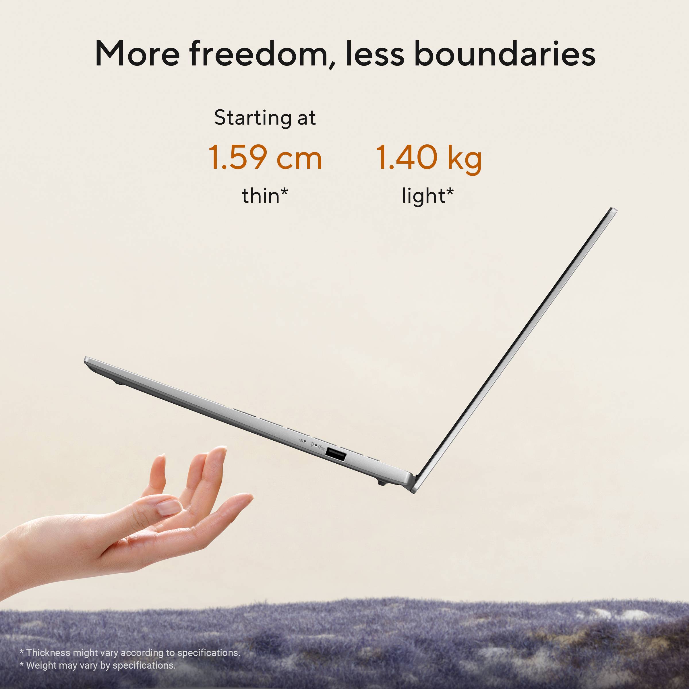 ASUS Vivobook S14 M3407GA-SF5NDW Copilot+ PC AMD Ryzen AI 7 445 Laptop 35,6 cm (14") WUXGA 32 GB DDR5-SDRAM 512 GB SSD Wi-Fi 6 (802.11ax) Windows 11 Home Nederlands Grijs