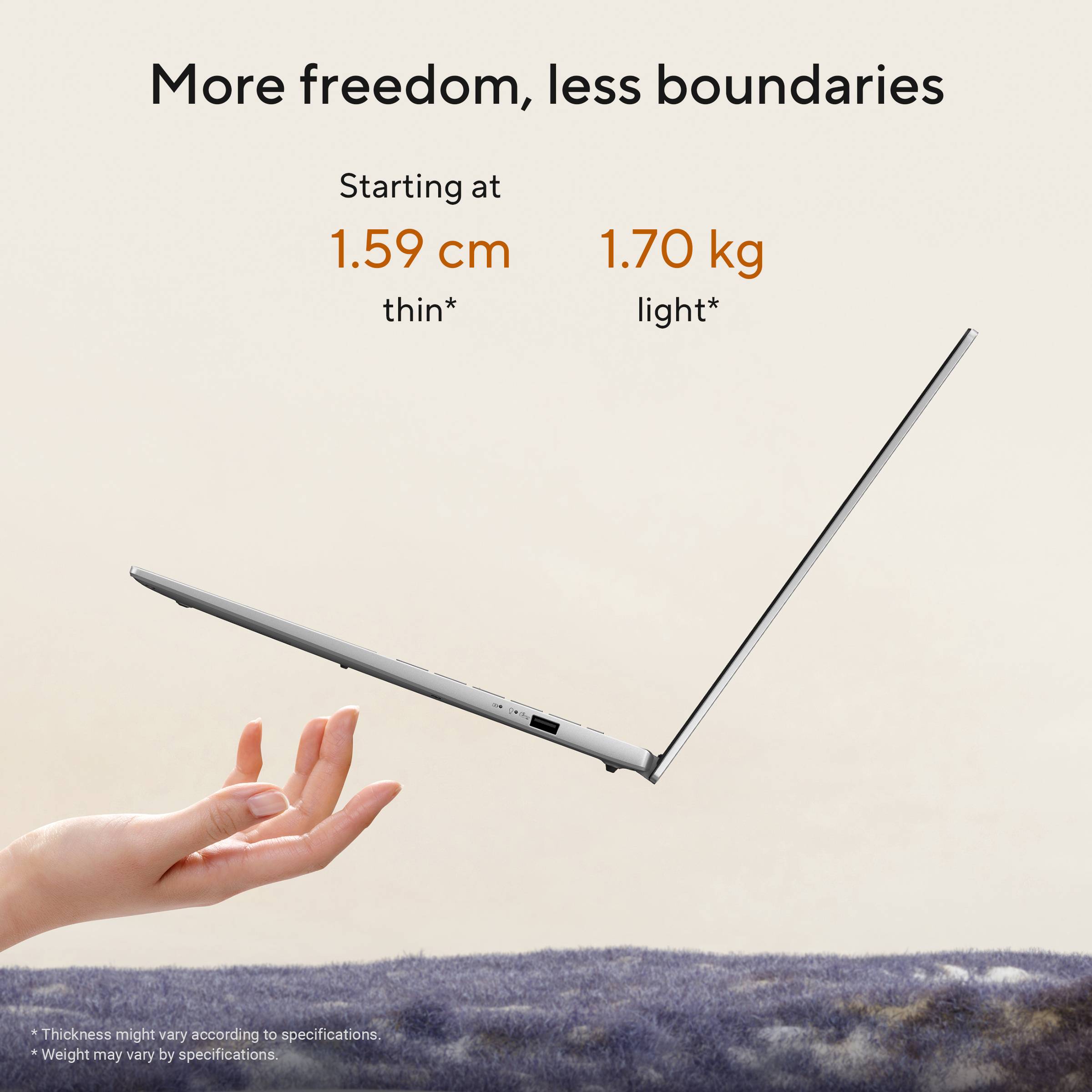 ASUS Vivobook S16 M3607GA-SH004W Copilot+ PC AMD Ryzen AI 7 445 Laptop 40,6 cm (16") WUXGA 32 GB DDR5-SDRAM 1 TB SSD Wi-Fi 6 (802.11ax) Windows 11 Home Nederlands Grijs