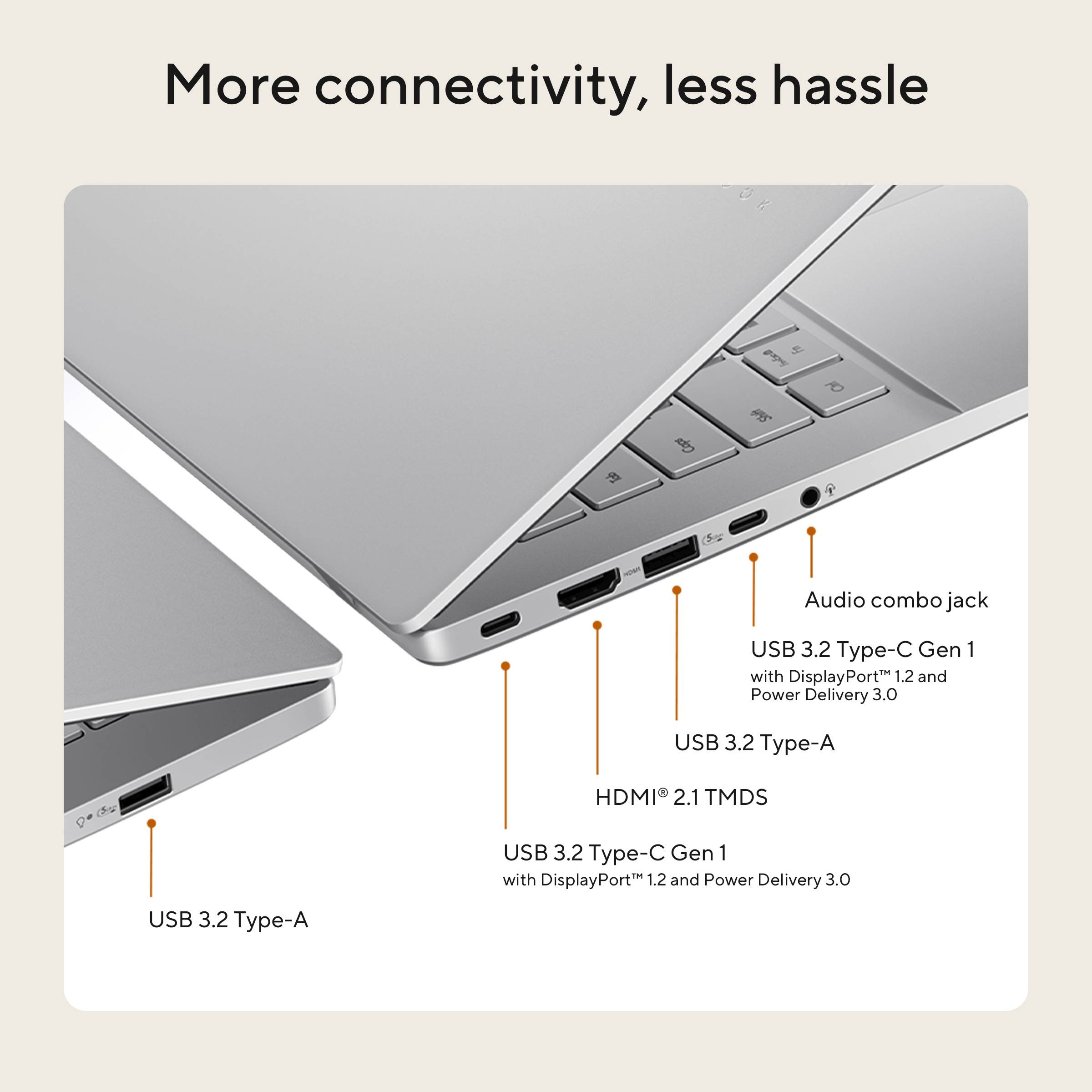 ASUS Vivobook S16 M3607GA-SH004W Copilot+ PC AMD Ryzen AI 7 445 Laptop 40,6 cm (16") WUXGA 32 GB DDR5-SDRAM 1 TB SSD Wi-Fi 6 (802.11ax) Windows 11 Home Nederlands Grijs