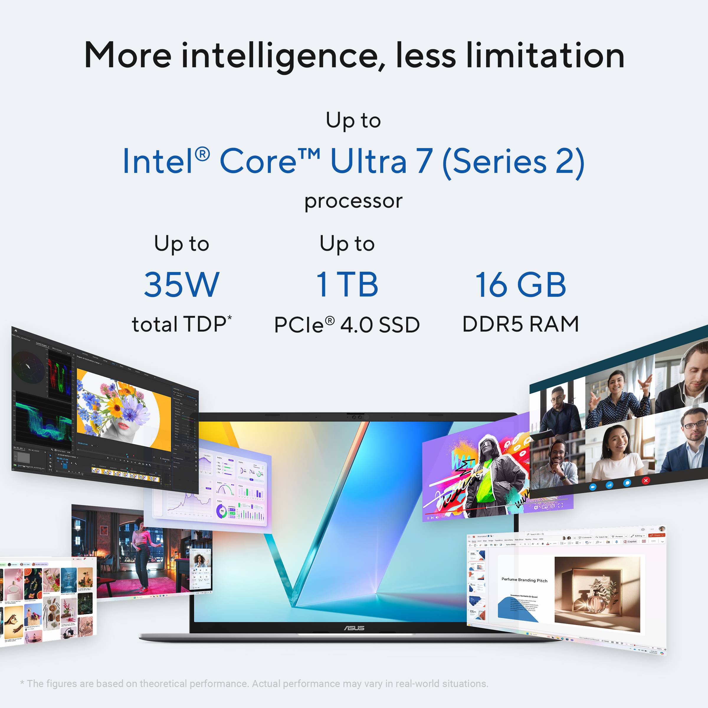 ASUS Vivobook S16 S3607VA-RP097W Intel Core 5 210H Laptop 40,6 cm (16") WUXGA 16 GB DDR5-SDRAM 512 GB SSD Wi-Fi 6 (802.11ax) Windows 11 Home Nederlands Zilver