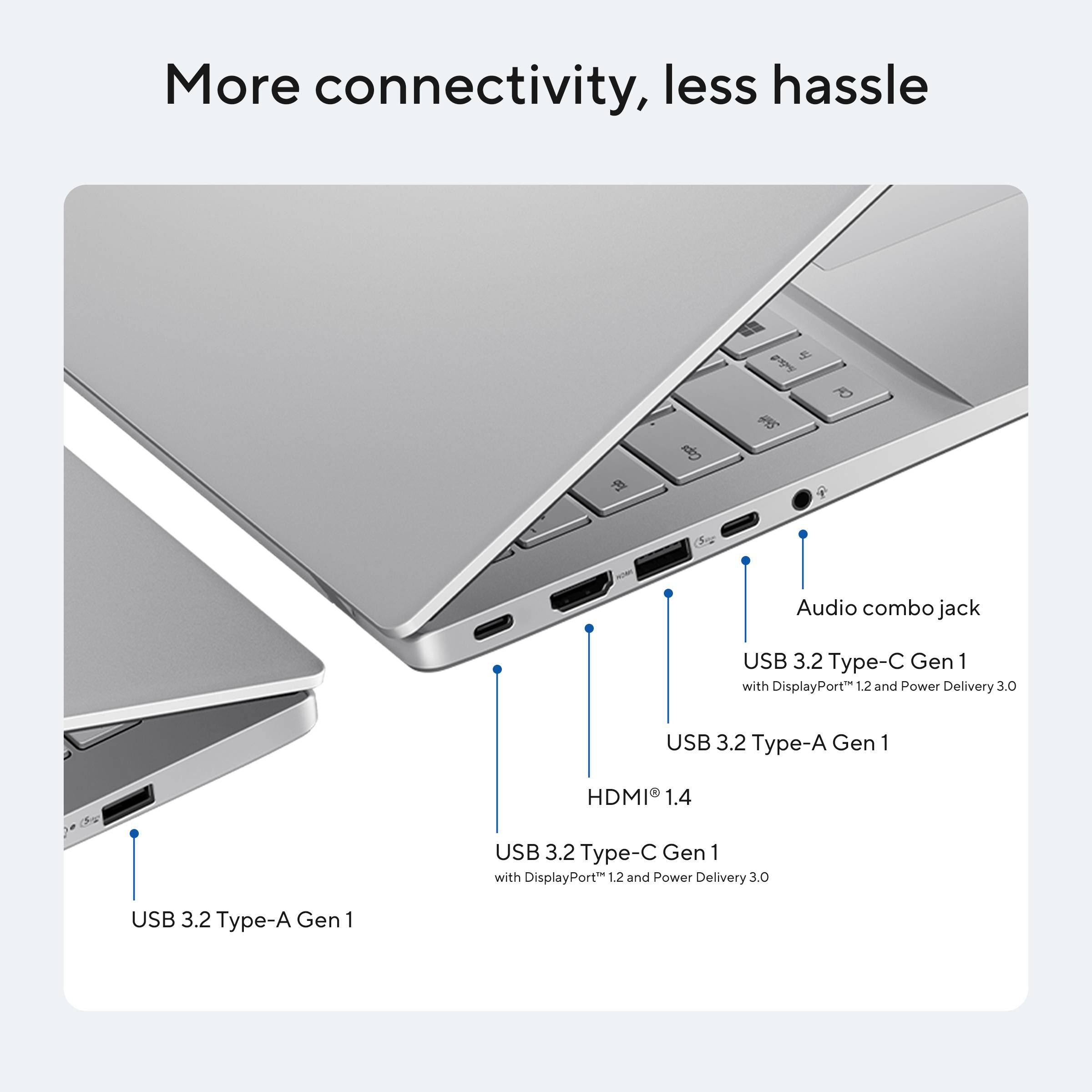 ASUS Vivobook S16 S3607VA-RP097W Intel Core 5 210H Laptop 40,6 cm (16") WUXGA 16 GB DDR5-SDRAM 512 GB SSD Wi-Fi 6 (802.11ax) Windows 11 Home Nederlands Zilver