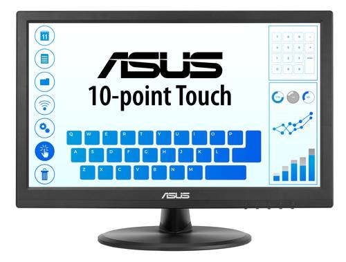 ASUS Touch VT169HE computer monitor 39,6 cm (15.6") 1920 x 1080 Pixels Full HD LED Touchscreen Tafelblad Zwart