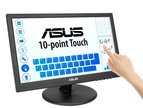 ASUS Touch VT169HE computer monitor 39,6 cm (15.6") 1920 x 1080 Pixels Full HD LED Touchscreen Tafelblad Zwart