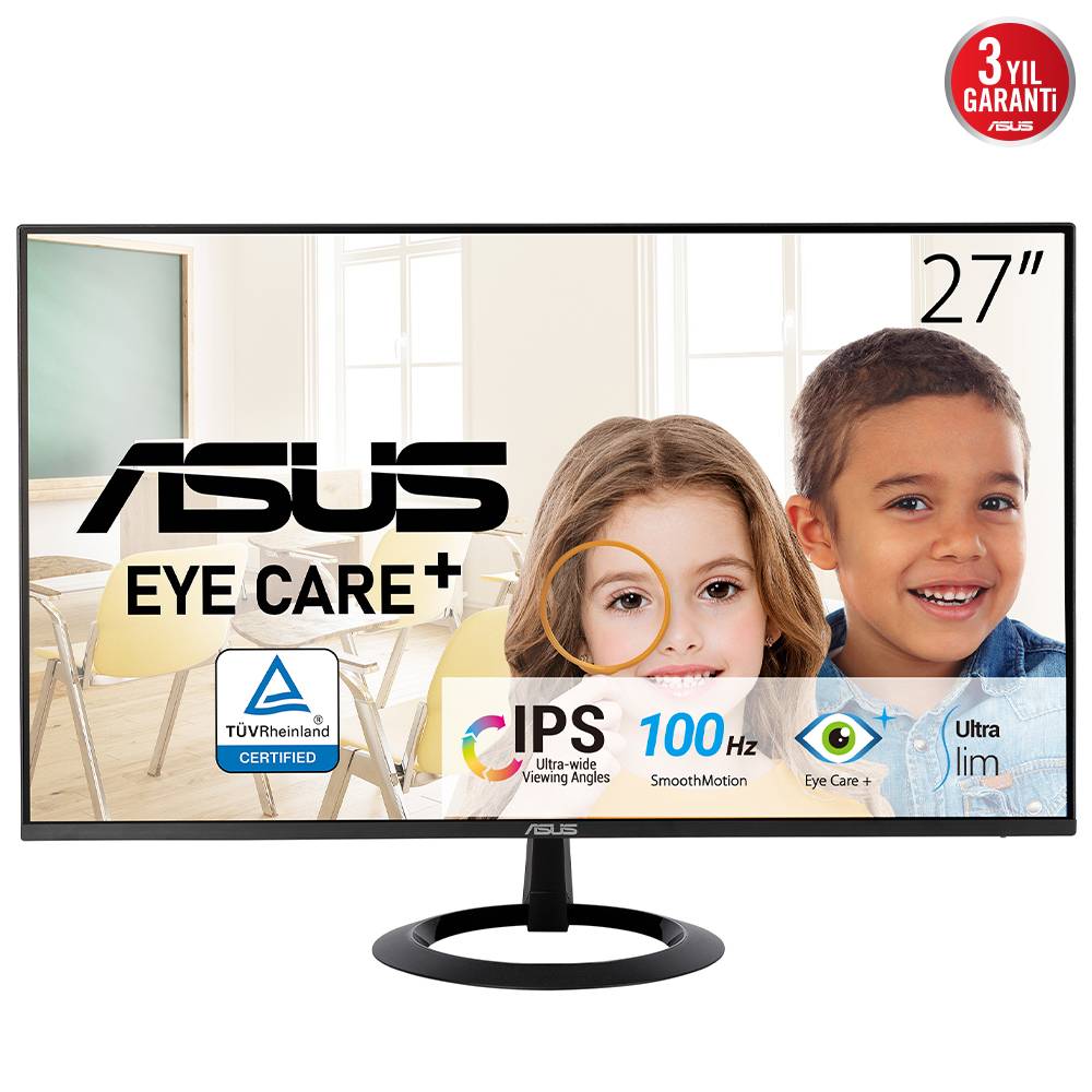 ASUS VZ27EHF computer monitor 68,6 cm (27") 1920 x 1080 Pixels Full HD LCD Zwart