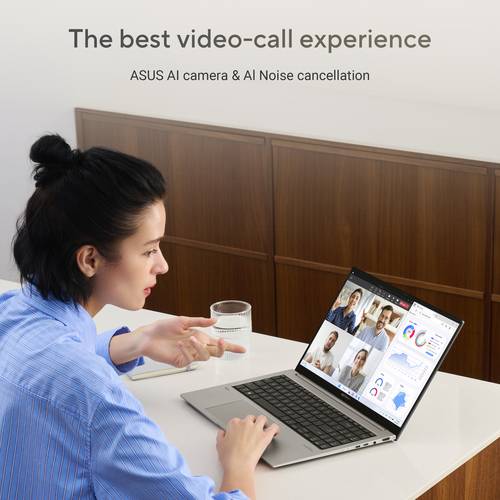 ASUS Zenbook A14 UX3407QA-QD237W Copilot+ PC Qualcomm Snapdragon X1-26-100 Laptop 35,6 cm (14") WUXGA 16 GB LPDDR5x-SDRAM 1 TB SSD Wi-Fi 6E (802.11ax) Windows 11 Home Nederlands Grijs