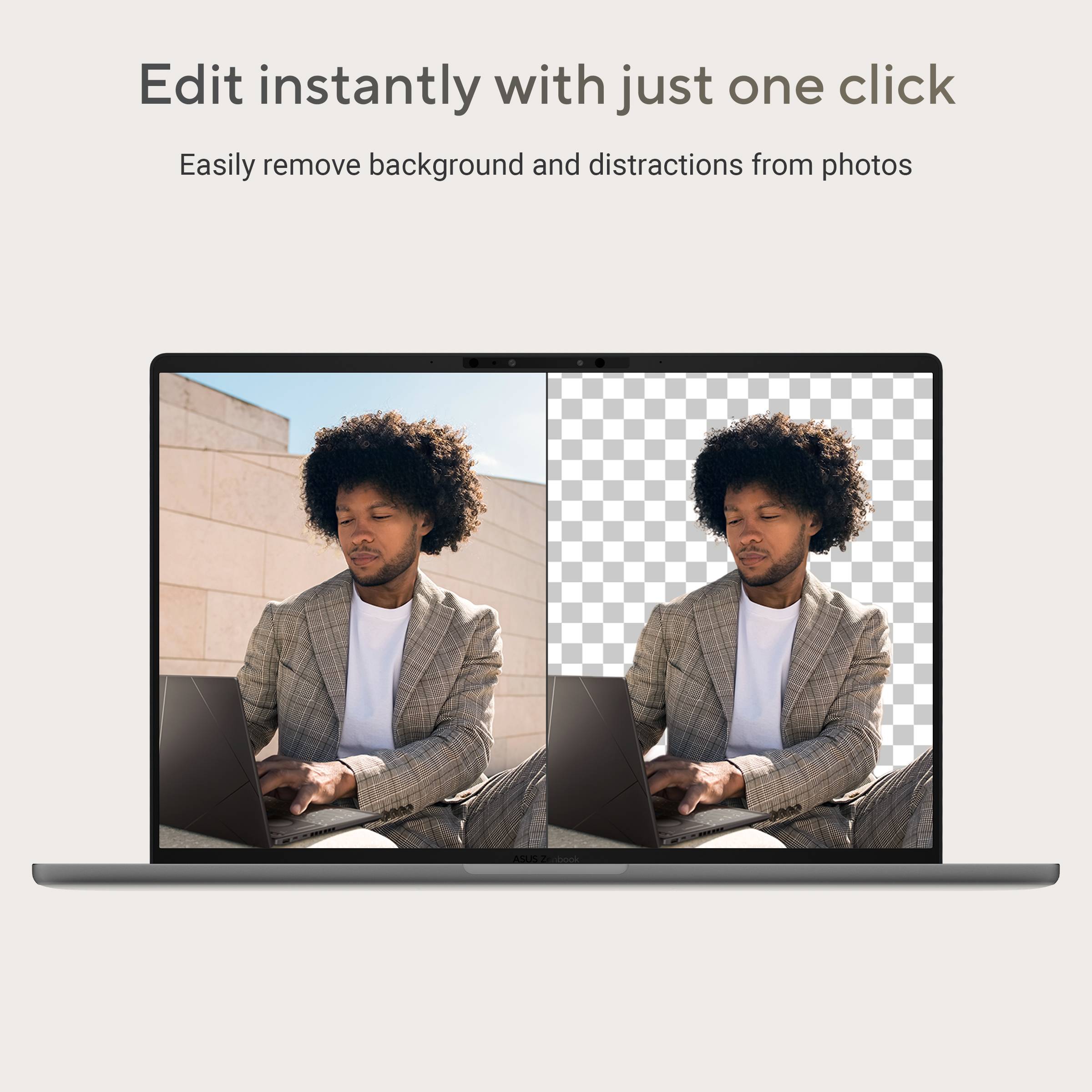 ASUS Zenbook A14 UX3407QA-QD237W Copilot+ PC Qualcomm Snapdragon X1-26-100 Laptop 35,6 cm (14") WUXGA 16 GB LPDDR5x-SDRAM 1 TB SSD Wi-Fi 6E (802.11ax) Windows 11 Home Nederlands Grijs