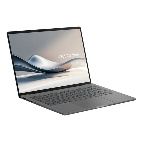 ASUS Zenbook A14 UX3407QA-QD237W Copilot+ PC Qualcomm Snapdragon X1-26-100 Laptop 35,6 cm (14") WUXGA 16 GB LPDDR5x-SDRAM 1 TB SSD Wi-Fi 6E (802.11ax) Windows 11 Home Nederlands Grijs