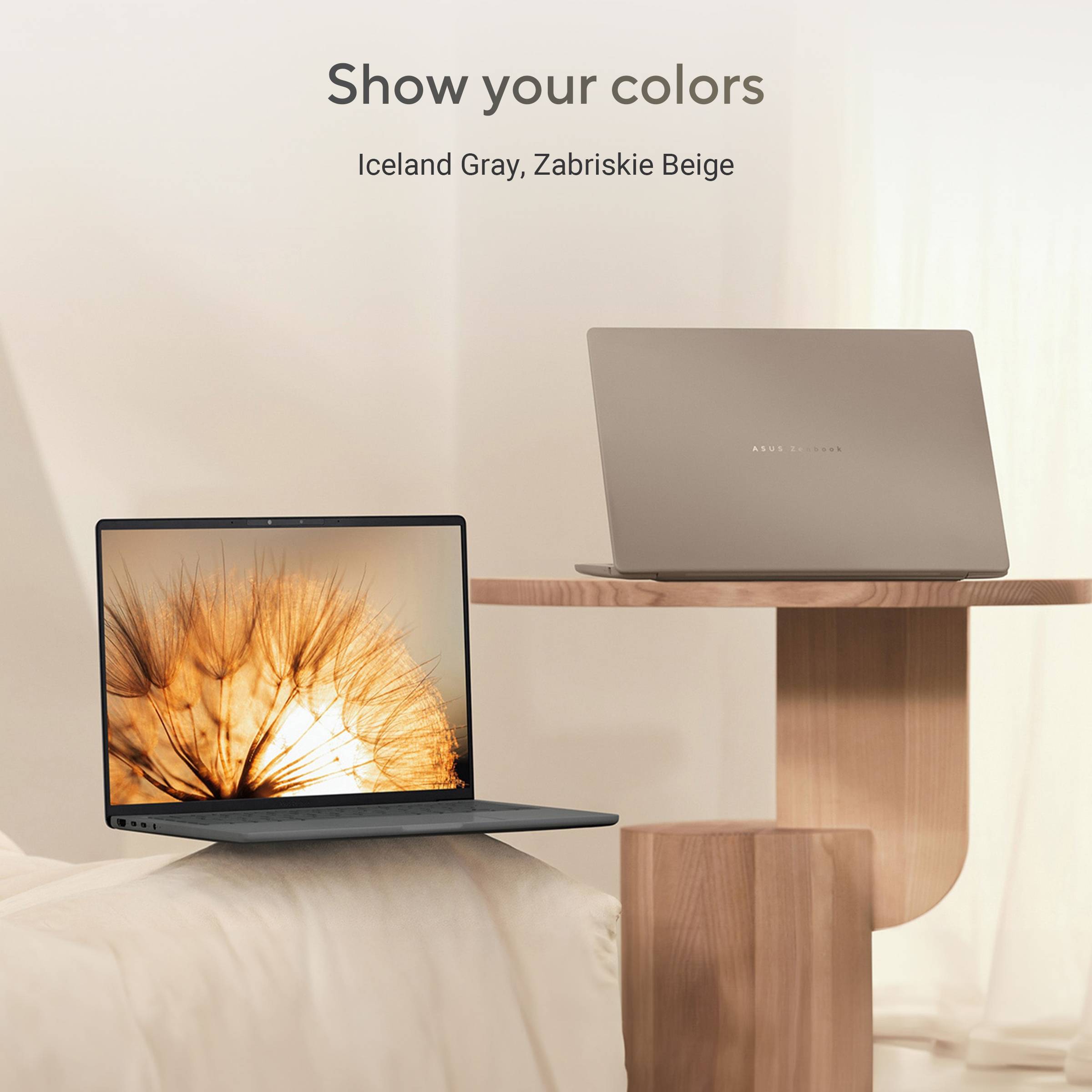 ASUS Zenbook A14 UX3407QA-QD237W Copilot+ PC Qualcomm Snapdragon X1-26-100 Laptop 35,6 cm (14") WUXGA 16 GB LPDDR5x-SDRAM 1 TB SSD Wi-Fi 6E (802.11ax) Windows 11 Home Nederlands Grijs