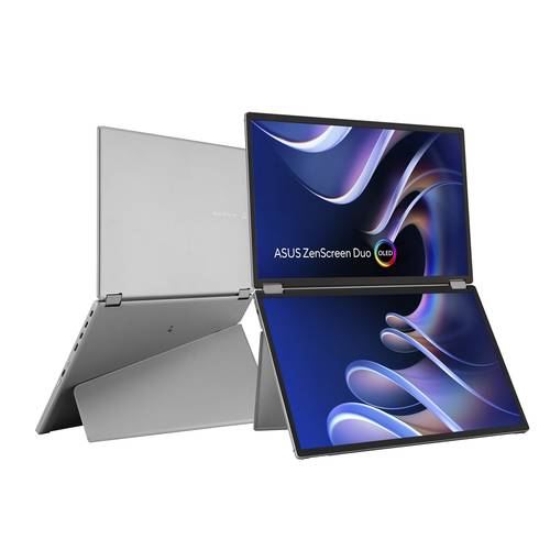 ASUS ZenScreen Duo OLED MQ149CD computer monitor 35,6 cm (14") 1920 x 1200 Pixels WUXGA Zilver