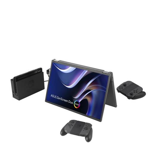 ASUS ZenScreen Duo OLED MQ149CD computer monitor 35,6 cm (14") 1920 x 1200 Pixels WUXGA Zilver