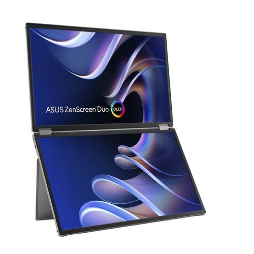 ASUS ZenScreen Duo OLED MQ149CD computer monitor 35,6 cm (14") 1920 x 1200 Pixels WUXGA Zilver