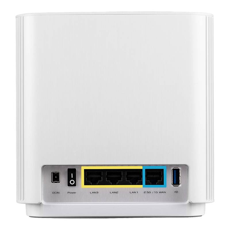 ASUS ZenWiFi AX XT8 (W-2-PK) draadloze router Gigabit Ethernet Tri-band (2.4 GHz / 5 GHz / 5 GHz) Wit