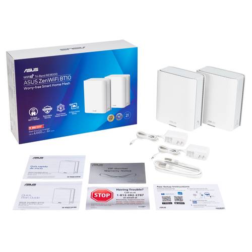 ASUS ZenWiFi BT10 – 3er Pack Weiß Tri-band (2,4 GHz / 5 GHz / 6 GHz) Wi-Fi 7 (802.11be) Wit 3 Intern